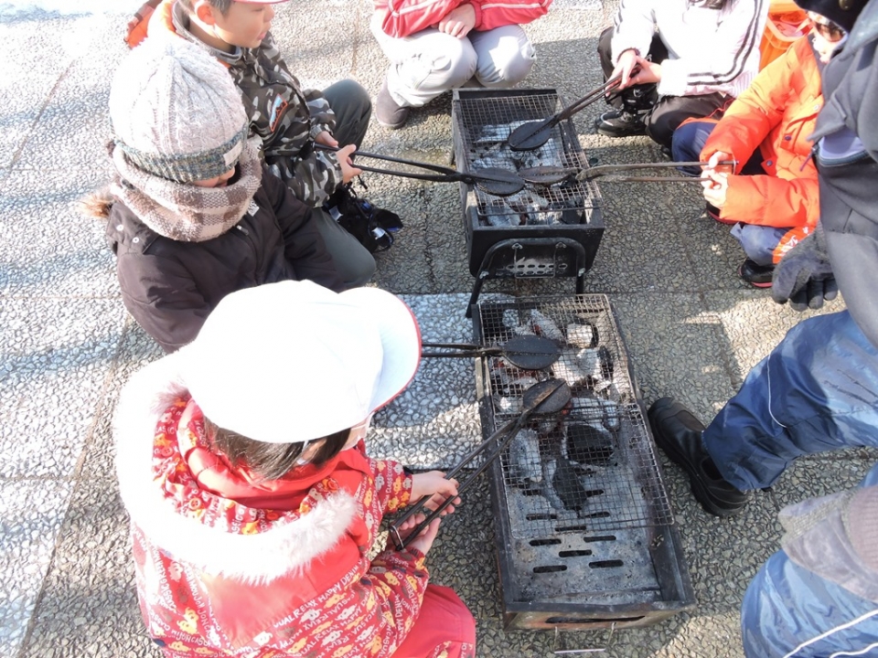 せんべい焼き体験